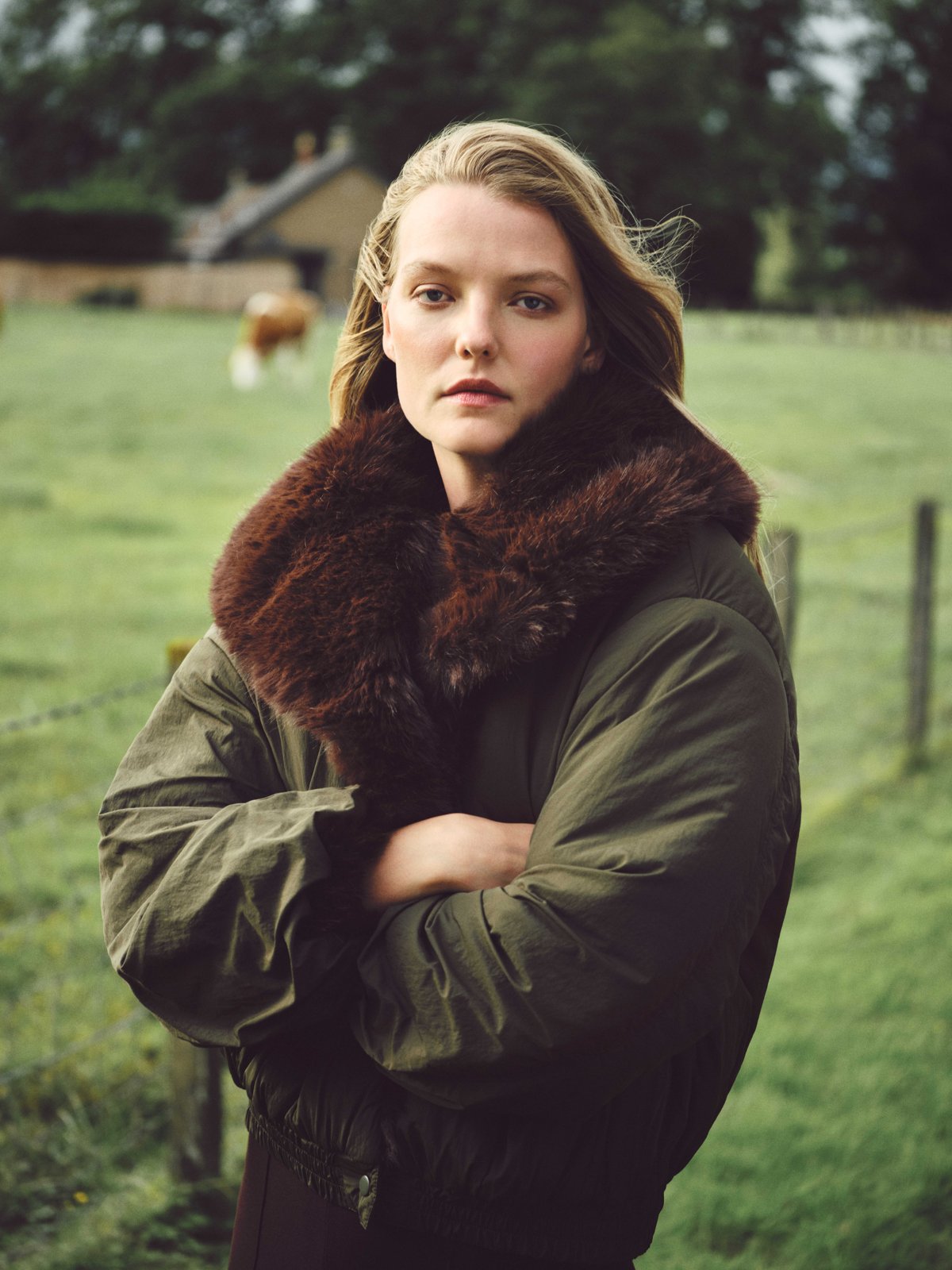 Original campaign reference featuring a model outdoors